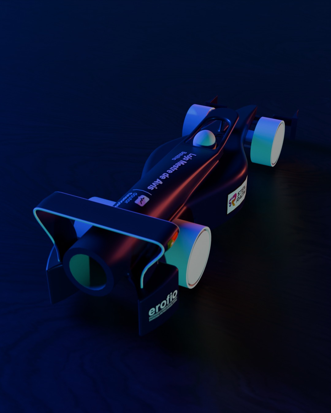 Render adicional do carro da Laika Racing
